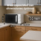 Grunkel MW-25EASY microondas Blanco Solo microondas Encimera 25 L 850 W