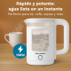 Grunkel HV-18CWPBL tetera eléctrica 1,8 L 1500 W Transparente, Blanco