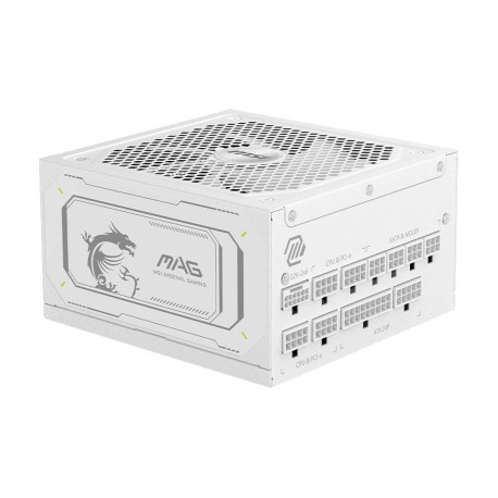MSI MAG A1000GL PCIE5 WHITE unidad de fuente de alimentación 1000 W 24-pin ATX ATX Blanco