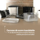 Grunkel MAXIFRYPRO freidora Sencillo 4,2 L Independiente 3000 W Acero inoxidable