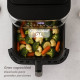 Grunkel MAXYSTEELFRYER freidora Sencillo 9 L Independiente 2200 W Freidora de aire caliente Negro, Acero inoxidable
