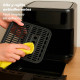 Grunkel MAXYSTEELFRYER freidora Sencillo 9 L Independiente 2200 W Freidora de aire caliente Negro, Acero inoxidable