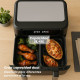 Grunkel 8426156019024 freidora Doble 10 L Independiente 2800 W Freidora de aire caliente Negro