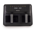 Hisense HAF2700DCD Doble 11 L Independiente 2700 W Freidora de aire caliente Negro