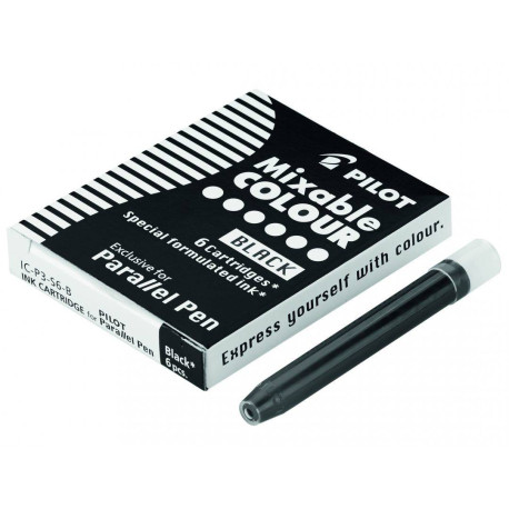 Pilot IC-P3-S6-B Recambio de bolígrafo Negro 6 pieza(s)