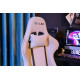 The G-Lab K Seat Platinium Silla para videojuegos universal Asiento acolchado Gris