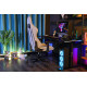 The G-Lab K Seat Platinium Silla para videojuegos universal Asiento acolchado Gris