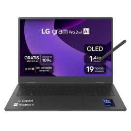 LG - Portatil lg  16t90tpku7 258v 32gb ssd 1tb 16 pulgadas w11h - 16T90TP-K.AD88B