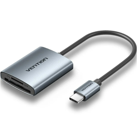 VENTION - LECTOR TARJETAS EXTERNO USB-C 3.0 NEGRO VENTION - CLOHB
