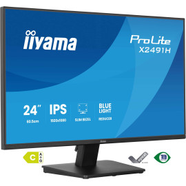 IIYAMA - iiyama ProLite X2491H-B1 pantalla para PC 60,5 cm (23.8'') 1920 x 1080 Pixeles Full HD Negro - X2491H-B1