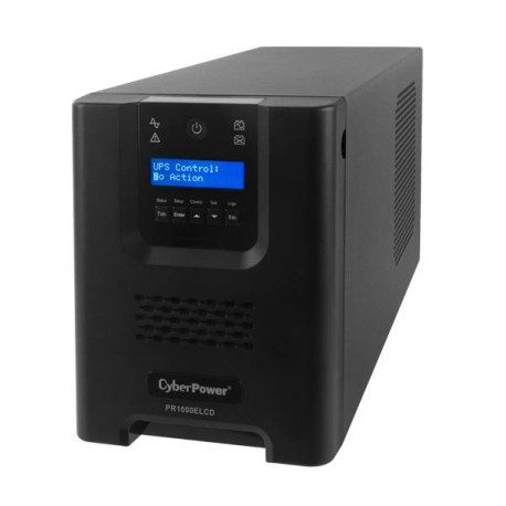 CyberPower PR1000ELCD 1000VA 8AC outlet(s) Torre Negro sistema de alimentación ininterrumpida (UPS)