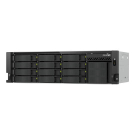 QNAP TS-H1655XEU-RP Servidor de almacenamiento Bastidor (3U) Intel Atom® C5125 8 GB DDR4 0 TB QuTS hero Negro, Gris
