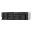 QNAP TS-H1655XEU-RP Servidor de almacenamiento Bastidor (3U) Intel Atom® C5125 8 GB DDR4 0 TB QuTS hero Negro, Gris