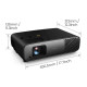 BenQ W4100i Proyector de alcance estándar 3200 lúmenes ANSI DLP UHD 4K (3840x2160) 3D Negro