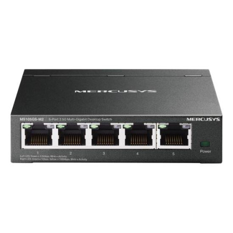 Mercusys MS105GS-M2 switch No administrado Gigabit Ethernet (10/100/1000) Negro