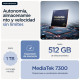 MOTOROLA - Motorola edge 60 16,9 cm (6.67'') SIM doble Android 15 5G USB Tipo C 8 GB 512 GB 5200 mAh Azul - PB7H0022SE