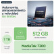 MOTOROLA - Motorola edge 60 16,9 cm (6.67'') SIM doble Android 15 5G USB Tipo C 8 GB 512 GB 5200 mAh Verde - PB7H0023SE