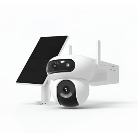 EZVIZ WIFI& 4G DUAL LENS HB90 CÁMARA A BATERÍA ROTATIVA 4MP+4MP PANEL SOLAR KIT
