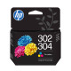 HP Cartucho de Tinta Original 302/304 tricolor