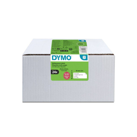 DYMO LW MULTI-PURPOSE LABEL 19X51MM 24 ROLLS Blanco Etiqueta para impresora autoadhesiva