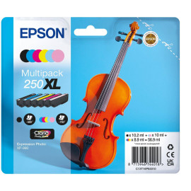 Epson 250XL Violin Claria Photo HD cartucho de tinta 6 pieza(s) Original Alto rendimiento