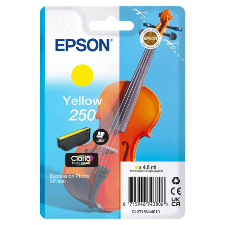Epson 250 Violin Claria Photo HD cartucho de tinta 1 pieza(s) Original Amarillo