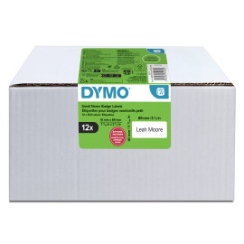 DYMO LW etiquetas auténticas de tarjeta de identificación pequeñas | 41 mm × 89 mm