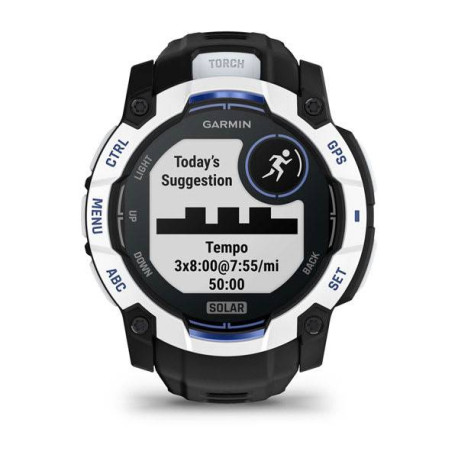 Garmin Instinct 2,79 cm (1.1'') MIP 50 mm Digital 176 x 176 Pixeles Pantalla táctil Negro, Blanco GPS (satélite)