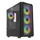SAVIO - Noctis Glass RGB Cubo Negro - NOCTIS GLASS RGB