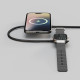 ZENS Pro 2 Smartphone, Auriculares, Reloj inteligente Gris, Blanco USB Cargador inalámbrico Carga rápida Interior