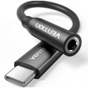 Adaptador Audio Vention BIIBA/ Jack 3.5 Hembra - USB Tipo-C Macho/ 10cm/ Negro