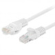 Cable red lanberg latiguillo cat.6 u - utp 0.25m blanco fluke passed 10 unidades