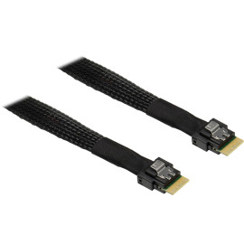 Inter-Tech SFF-8654 4i 0,7 m 24 Gbit/s Negro