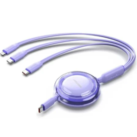 CABLE USB-C A 3xUSB-C 100W 1.1 M NEGRO VENTION