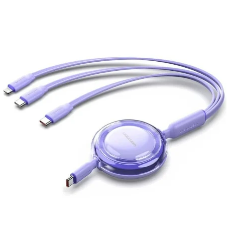 CABLE USB-C A 3xUSB-C 100W 1.1 M NEGRO VENTION