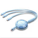 CABLE USB-C A 3xUSB-C 100W 1.1 M AZUL VENTION