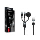 Conceptronic ETTA08B15 cable USB USB 2.0 1,5 m USB A 2 x USB C Negro