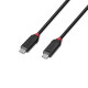Lindy 37002 cable USB USB4 Gen 3x2 2 m USB C Negro