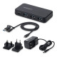 StarTech.com Hub USB-C y Tipo A de 4 Puertos - Ladrón USB de 5Gbps - Autoalimentado