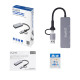 Ewent EW1151 hub de interfaz USB Tipo C 10000 Mbit/s Gris