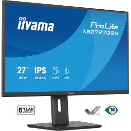 iiyama ProLite XB2797QSN-B1 pantalla para PC 68,6 cm (27'') 2560 x 1440 Pixeles Quad HD Negro