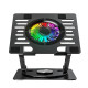 COOLBOX - CoolBox BASE REFRIGERADORA COOLAIR 1VRGB ALUMINIO PORTATIL HASTA 17.3'' NEGRA - COO-NPC17-AV1B