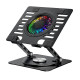 COOLBOX - CoolBox BASE REFRIGERADORA COOLAIR 1VRGB ALUMINIO PORTATIL HASTA 17.3'' NEGRA - COO-NPC17-AV1B