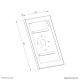 NEWSTAR - Neomounts WL15-603BL1 Carcasa para tablet - 14.6'' | 37,1 cm - con bloqueo - WL15-603BL1