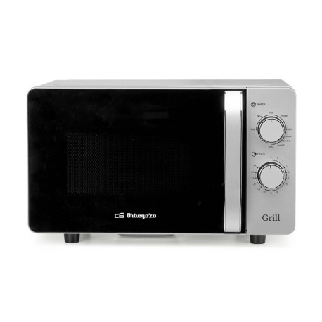 Orbegozo MIG 2072 CE microondas Negro, Plata Microondas con grill Encimera 20 L 700 W