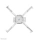 Neomounts CL25-530WH1 Soporte de techo para proyector - alt. 25,5 cm - fácil montaje - movimiento completo