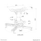 Neomounts CL25-530WH1 Soporte de techo para proyector - alt. 25,5 cm - fácil montaje - movimiento completo