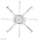 Neomounts CL25-530WH1 Soporte de techo para proyector - alt. 25,5 cm - fácil montaje - movimiento completo