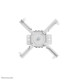 Neomounts CL25-530WH1 Soporte de techo para proyector - alt. 25,5 cm - fácil montaje - movimiento completo