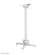 Neomounts CL25-550WH1 Soporte de techo para proyector - alt. 74,5-114,5 cm - fácil montaje - movimiento completo